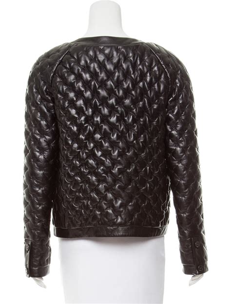 chanel quilted leather jacket